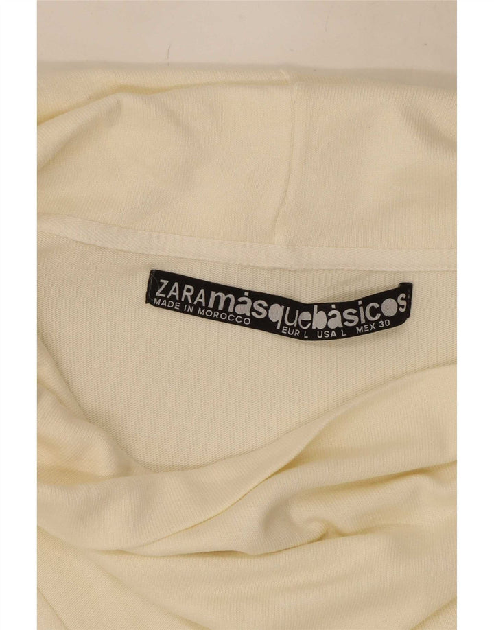Zara ženska duga haljina UK 14 Large Off White