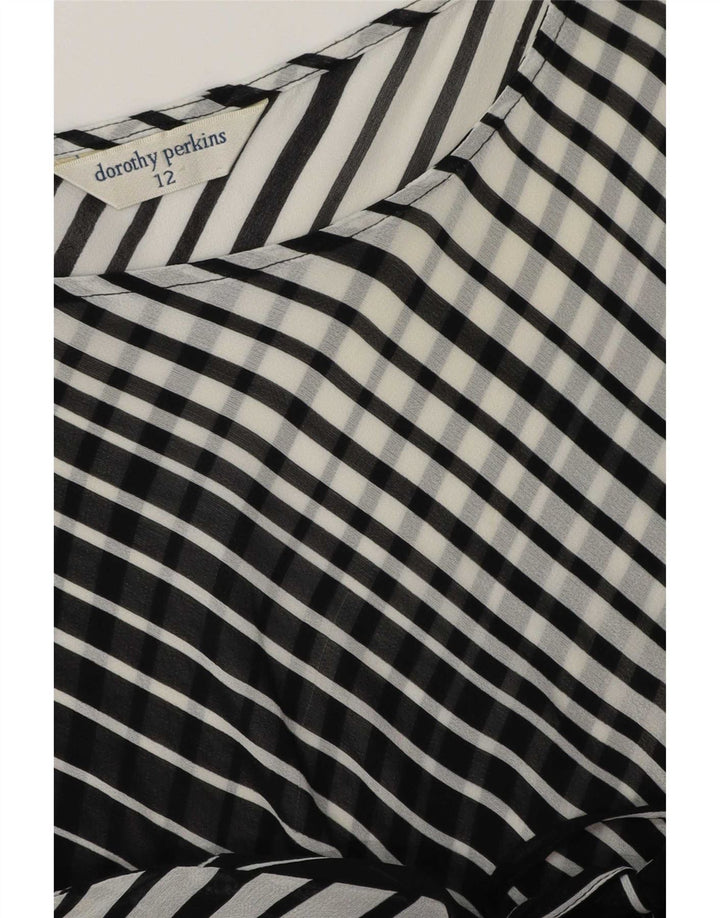 Ženska osnovna haljina bez rukava Dorothy Perkins UK 12 srednje crna na pruge