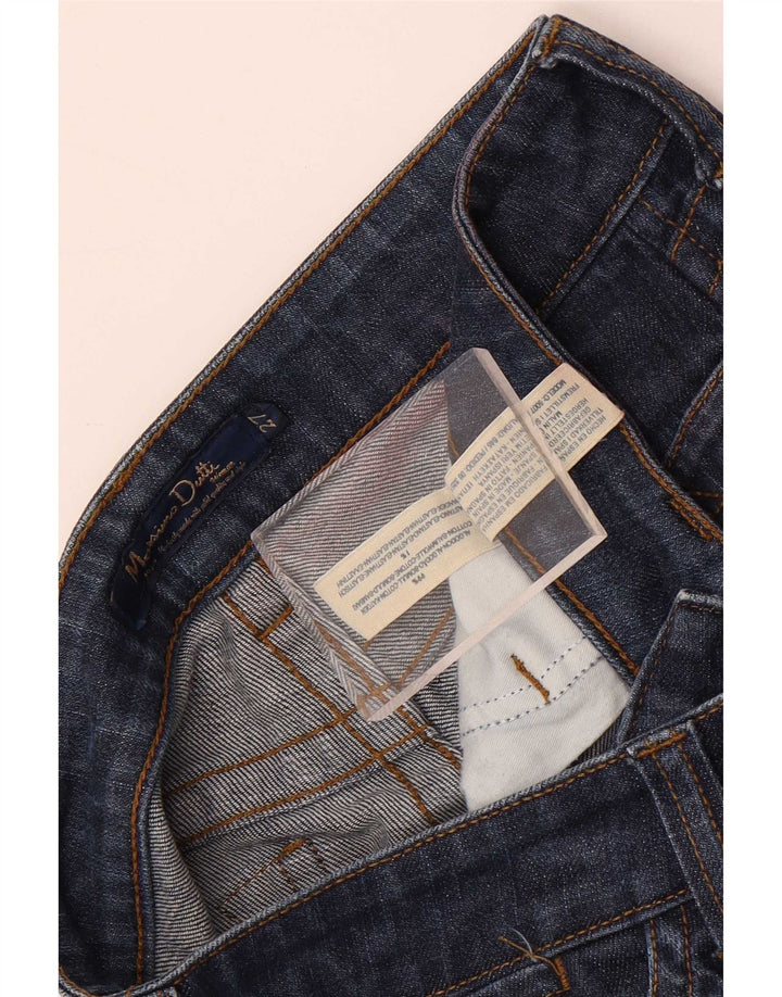 Massimo Dutti ženske ravne traperice W27 L29 tamnoplavi pamuk