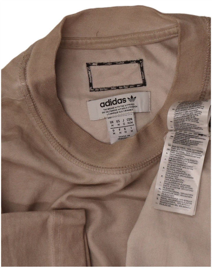 Adidas muška majica s grafičkim motivima, srednje bež pamuk