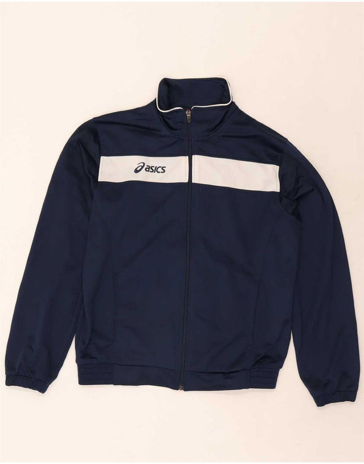 Asics muška puna trenirka srednje tamnoplave poliesterske boje