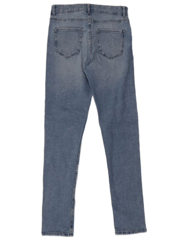 Marks & Spencer ženske The Lily Slim Jeans UK 10 male W26 L30 plavi pamuk