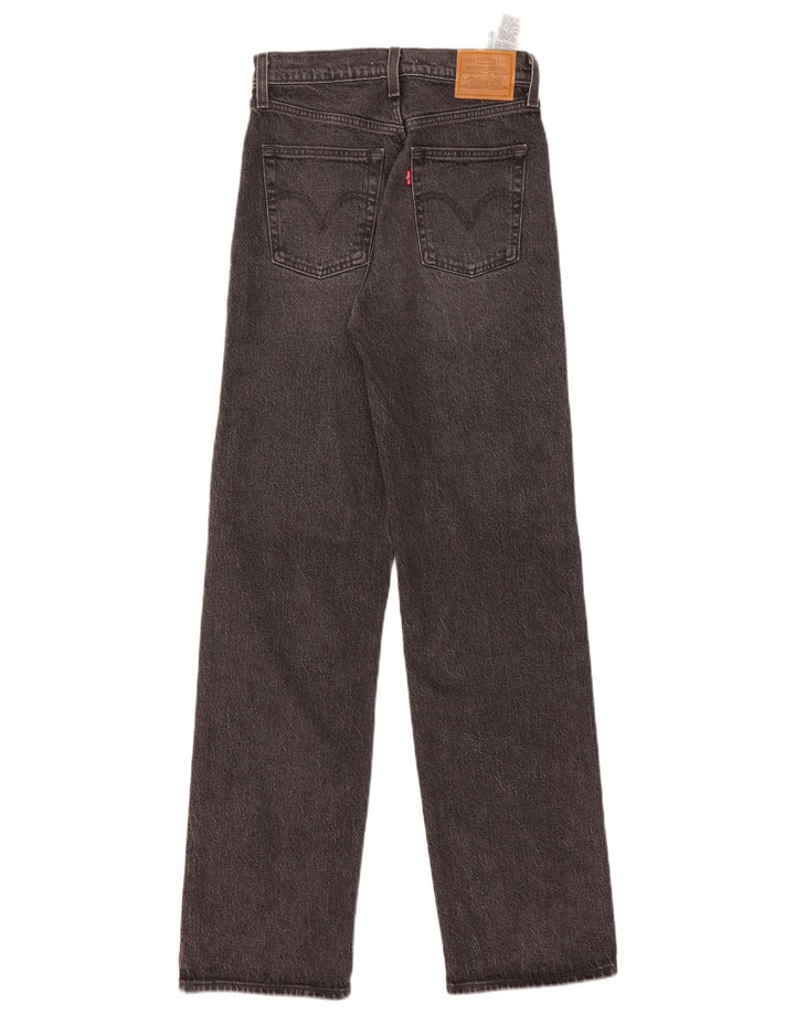 LEVI'S ženske ravne traperice s rebrima W25 L32 sivi pamuk