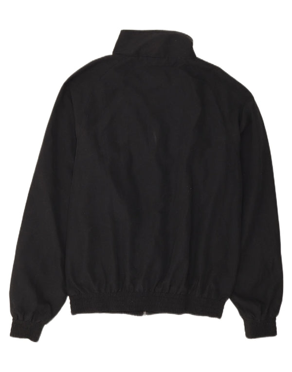 FILA Mens Tracksuit Top Jacket Small Black Colourblock Polyester