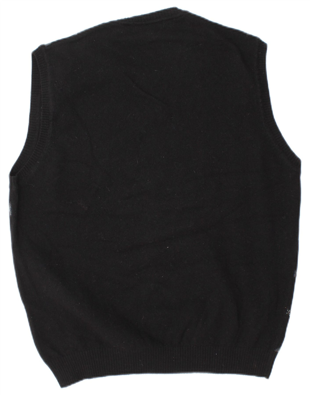 Burberry muški prsluk bez rukava srednji crni argyle/dijamantna vuna