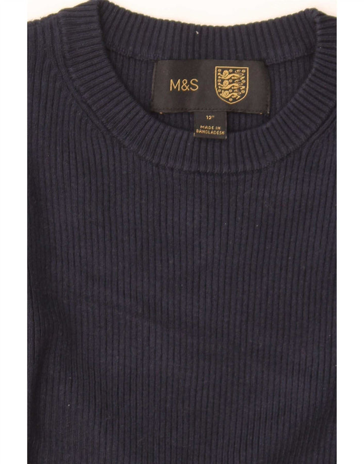 Marks & Spencer ženski kratki top UK 4 XS tamnoplava