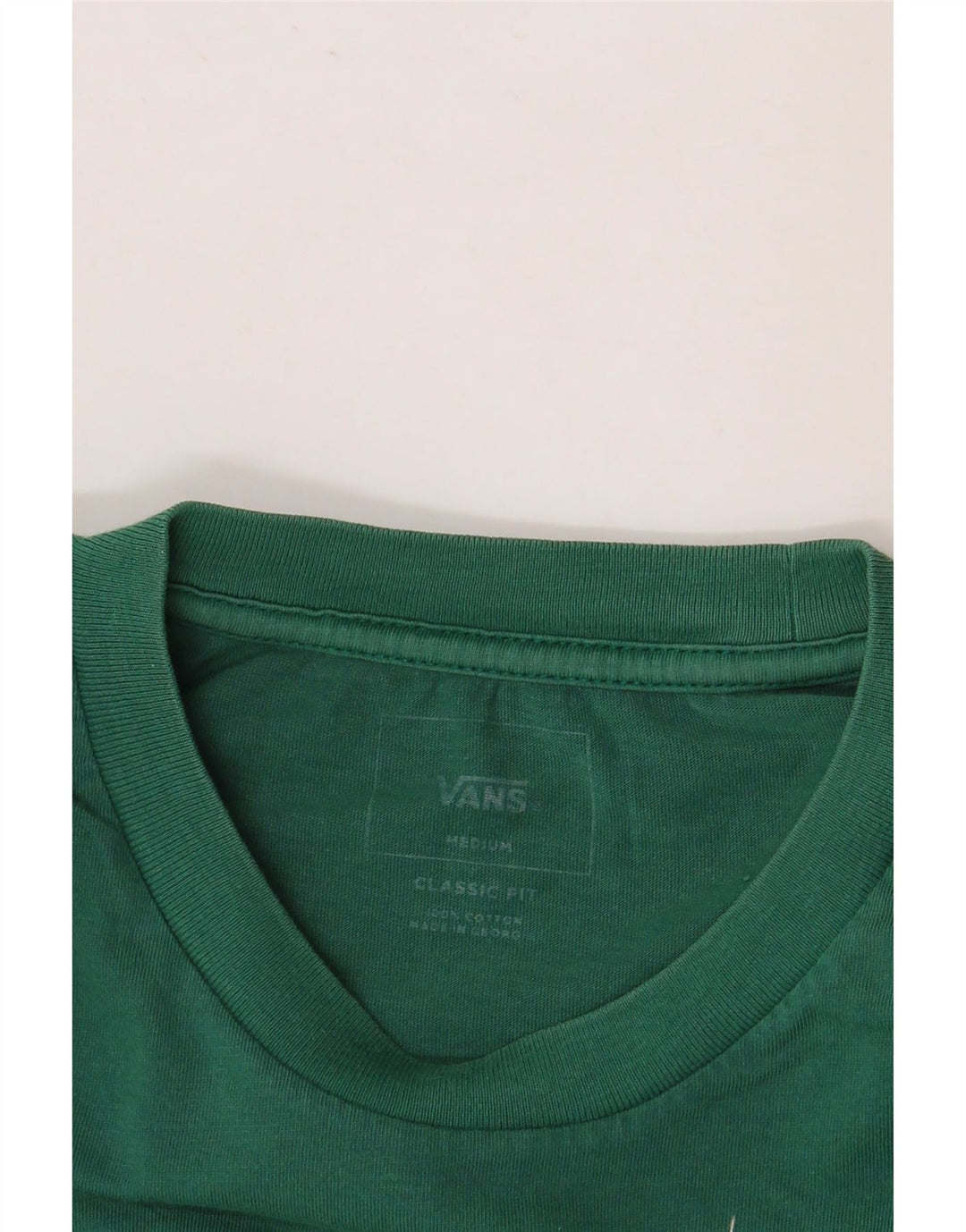 VANS muška majica kratkih rukava klasičnog kroja srednje zelene pamučne boje