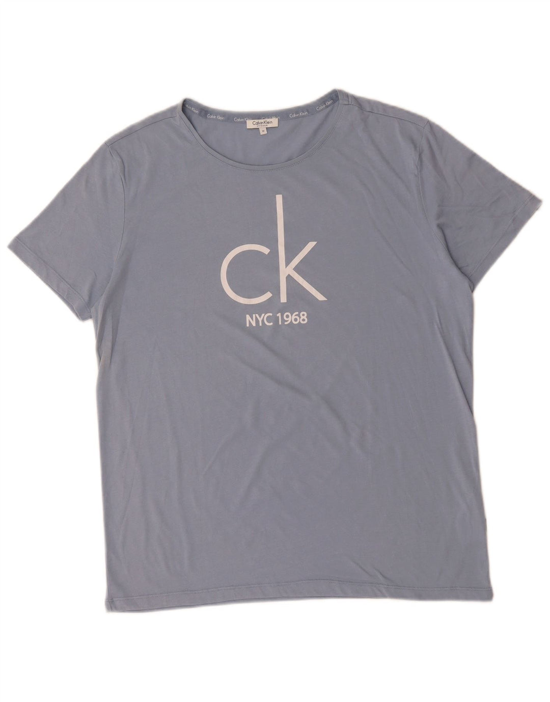 CALVIN KLEIN Muška majica kratkih rukava srednje plavi pamuk