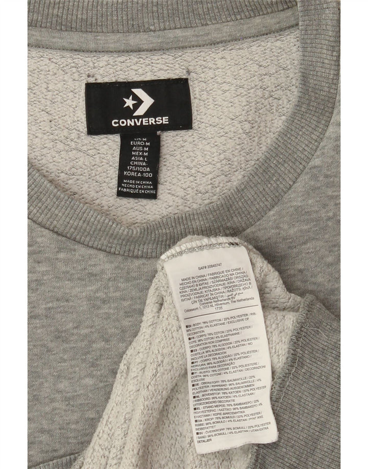 CONVERSE muški džemper srednje sive boje od pamuka