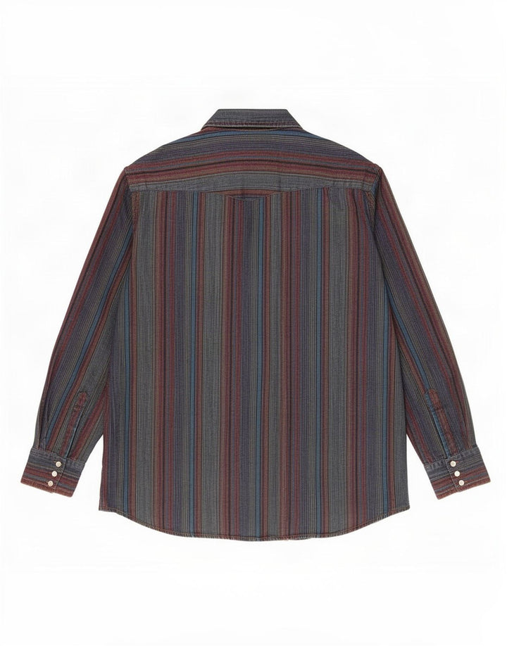 Rustler muška visoka košulja veličine 17 1/2 XL na višebojne pruge