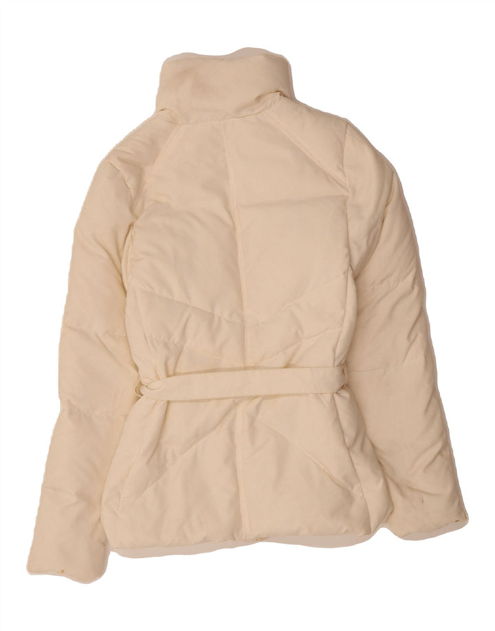 FILA Womens Padded Jacket UK 6 XS Off White Polyester Vintage Fila and Second-Hand Fila from Messina Hembry 