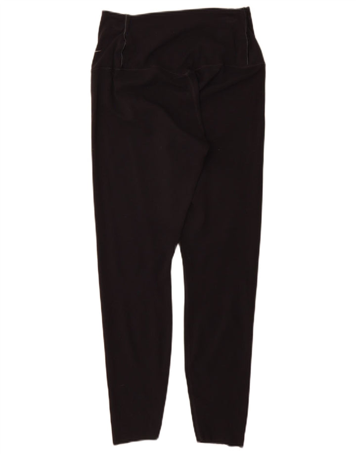 Nike Ženske Dri Fit Leggings UK 12 srednje crne najlonske
