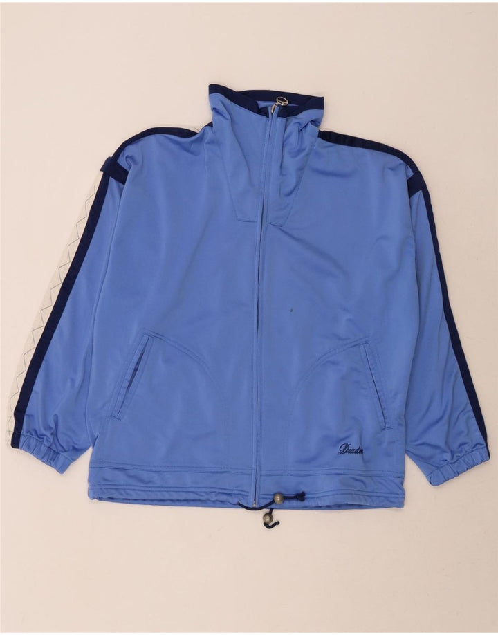 DIADORA Womens Tracksuit Top Jacket UK 10 Small  Blue Colourblock Vintage Diadora and Second-Hand Diadora from Messina Hembry 
