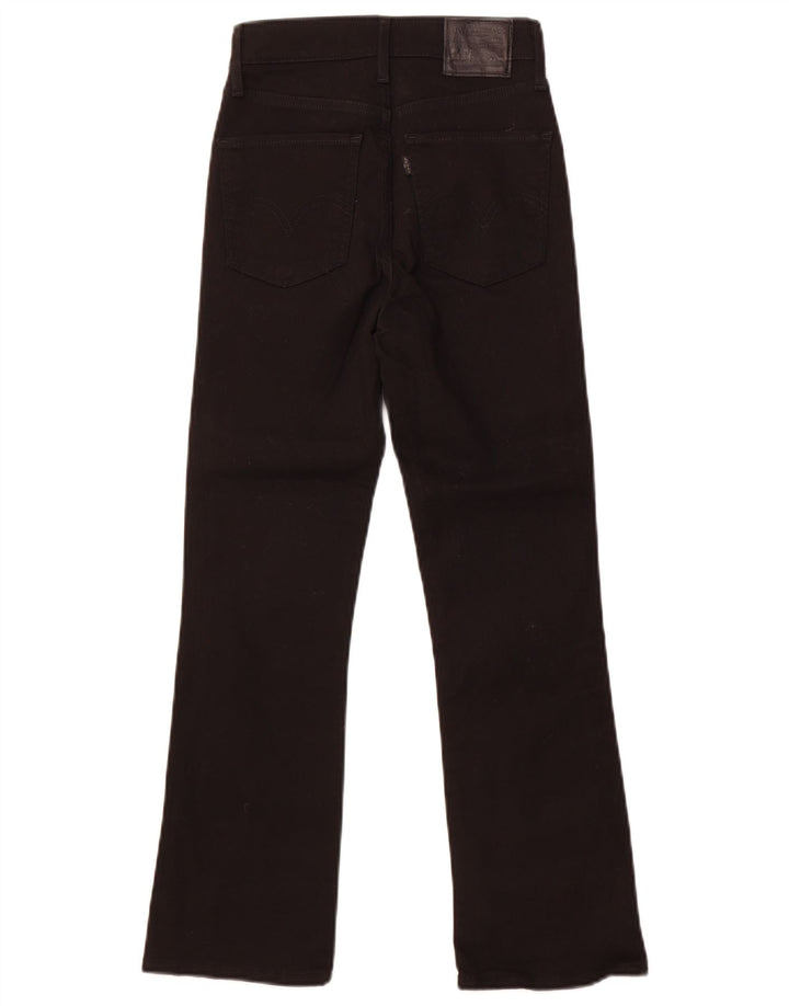 Levi's Ženske Bootcut traperice W24 L26 crni pamuk