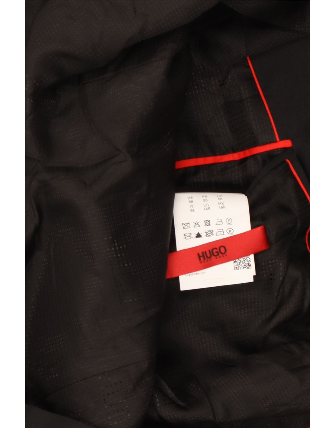 HUGO BOSS Muška jakna s 2 gumba EU 56 3XL crna vuna