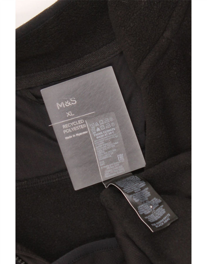 Marks & Spencer muška jakna od flisa UK 42 XL crni poliester