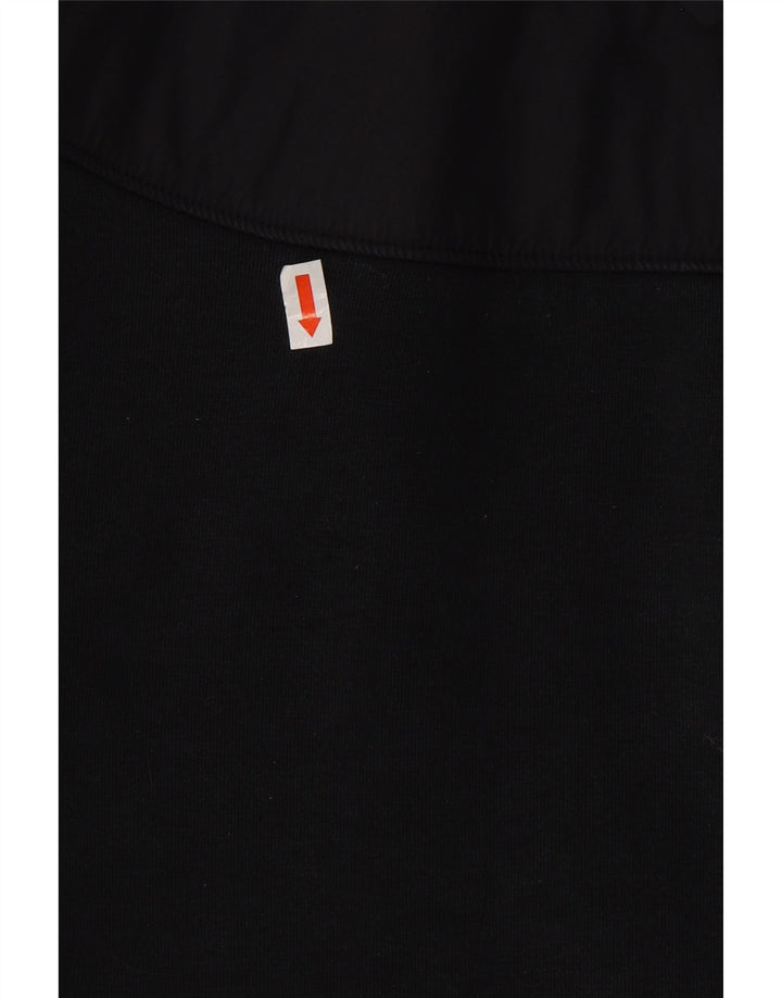 NIKE muški pulover s kapuljačom na patentni zatvarač Srednje crni pamuk