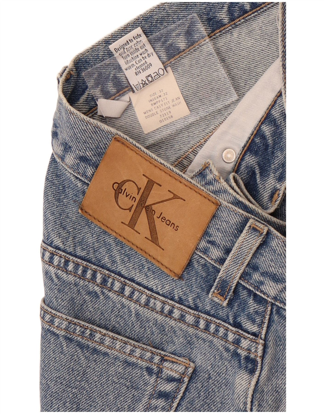 Muške uske traperice Calvin Klein W32 L28 plavi pamuk
