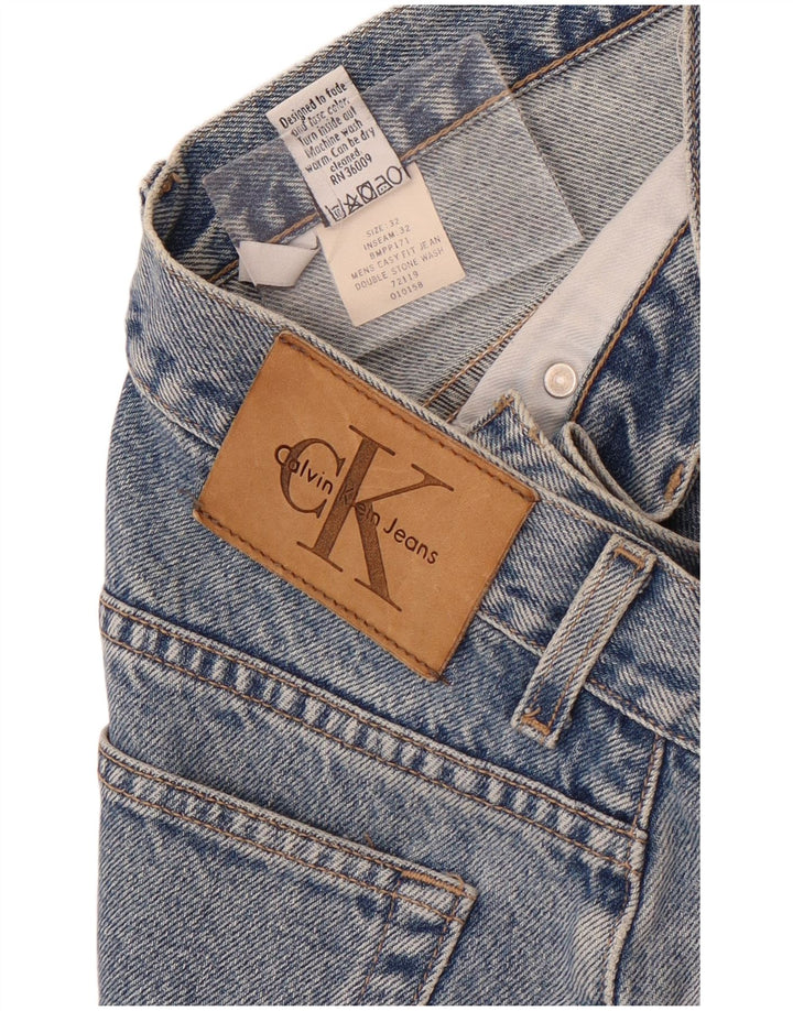Muške uske traperice Calvin Klein W32 L28 plavi pamuk