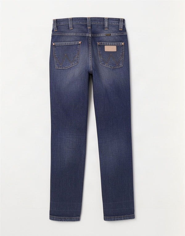 Wrangler ženske Rockville ravne traperice W30 L34 plavi pamuk