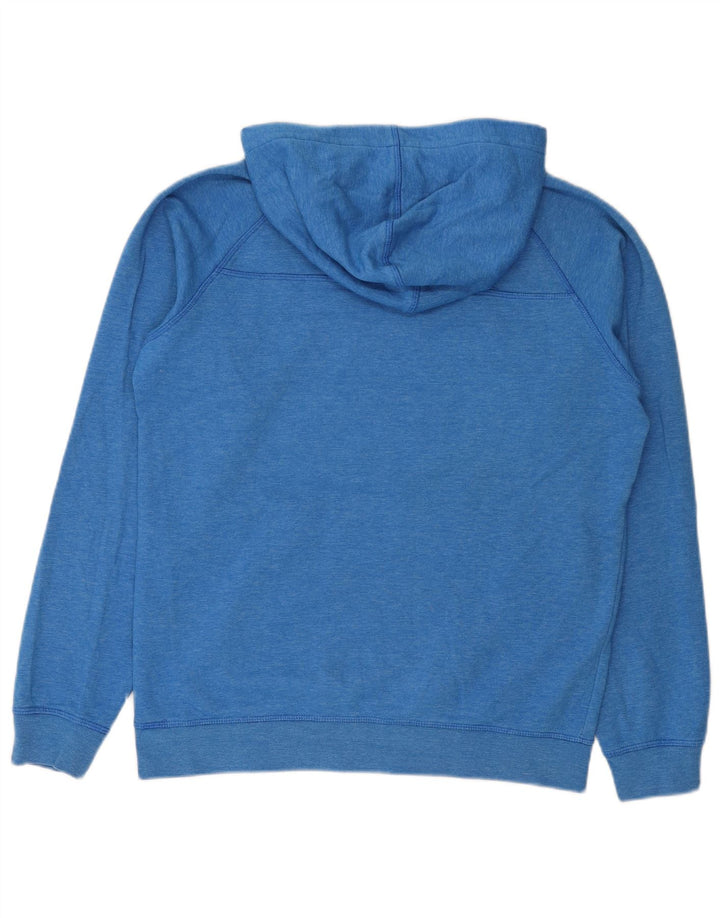 Jack & Jones muška majica s kapuljačom s kapuljačom srednje plave boje, pamuk