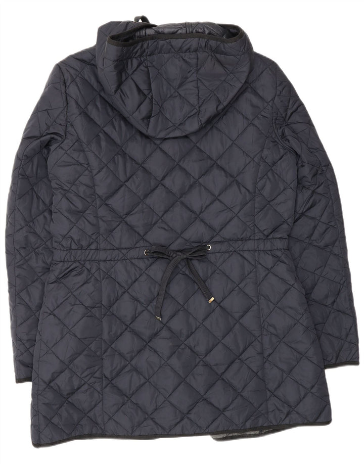 Massimo Dutti ženska prošivena jakna s kapuljačom UK 18 XL tamnoplava