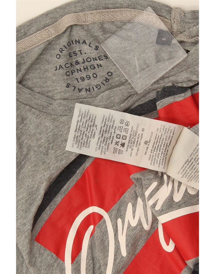 Jack & Jones muška majica kratkih rukava srednje sivi pamuk