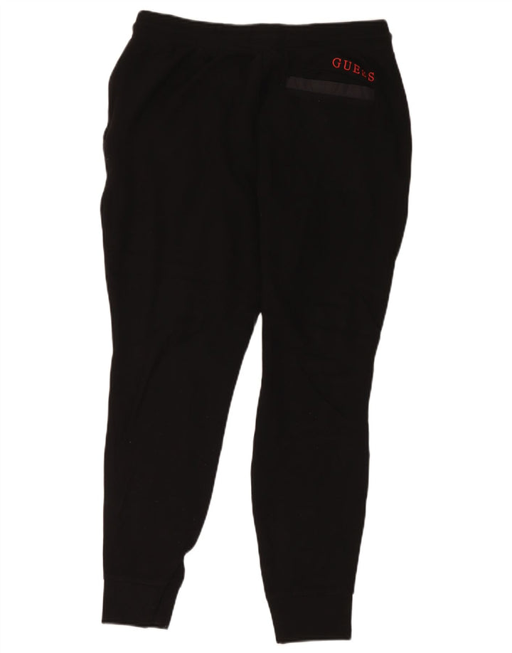 Guess Muška trenirka Hlače Joggers Mala crna viskoza
