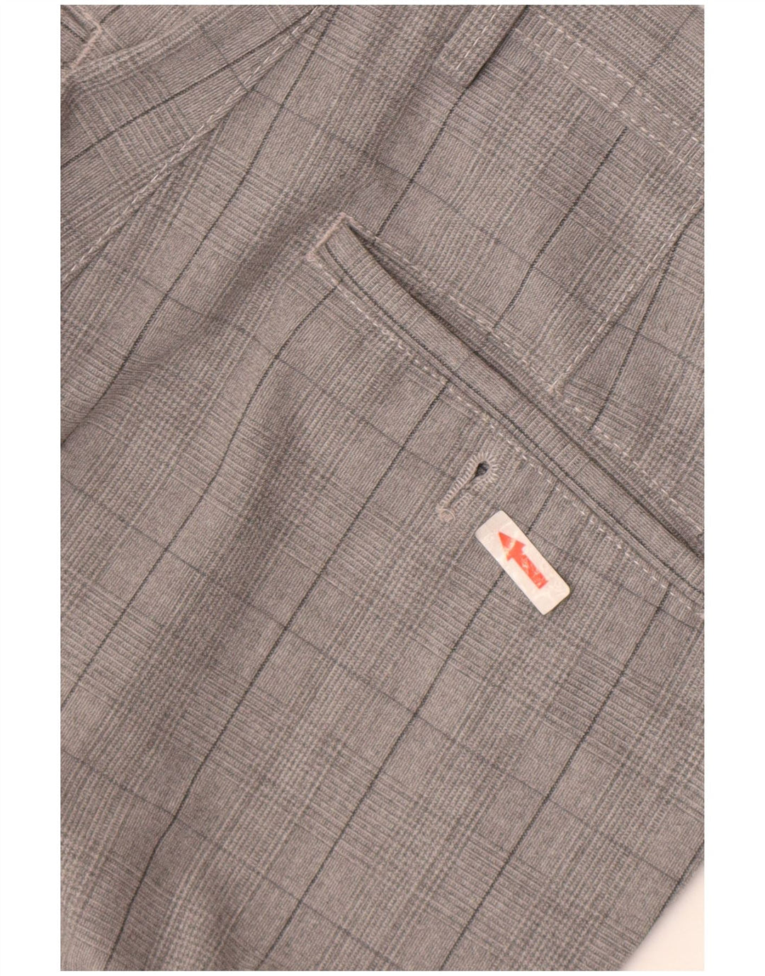 Zara muške uske chino hlače EU 38 male W30 L28 sivi karirani poliester