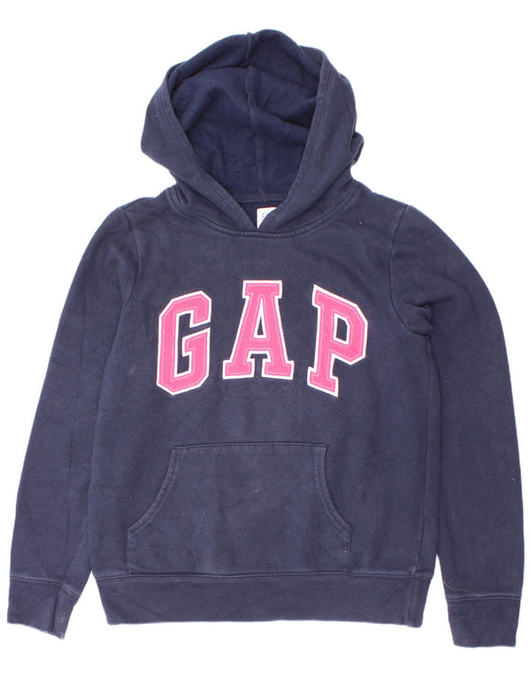 Gap Girls Graphic majica s kapuljačom 11-12 godina XL tamnoplavi pamuk
