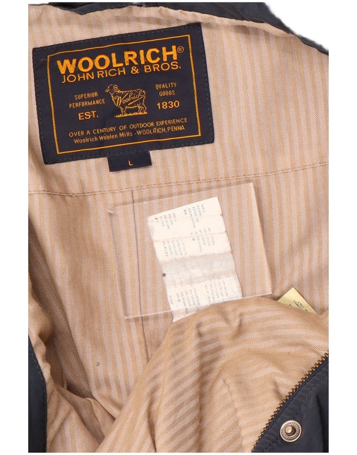 Woolrich ženska bomber jakna UK 16 Veliki tamnoplavi pamuk