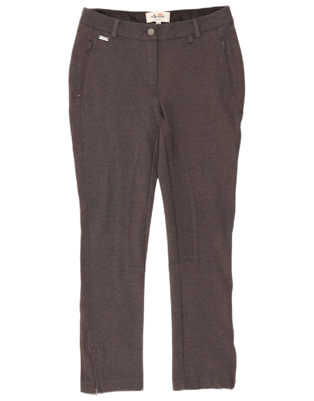 ELLESSE Ženske uske chino hlače IT 42 Srednje W28 L27 Sivi rajon