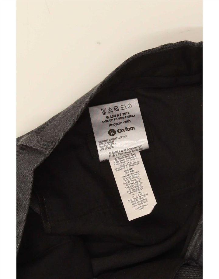 Marks & Spencer muške hlače ravnog odijela W32 L31 sivi poliester