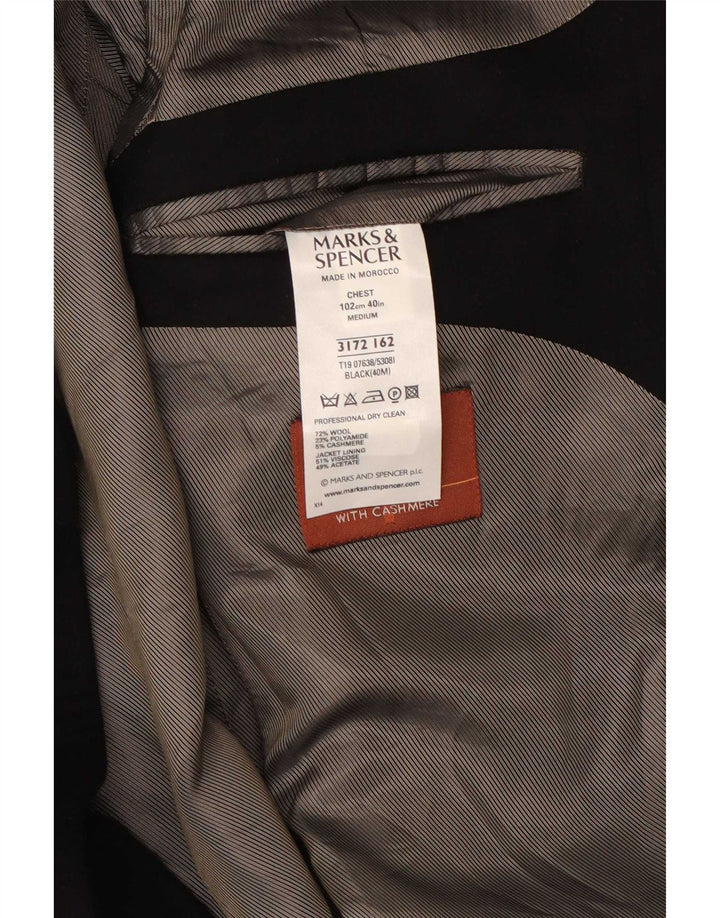 Marks & Spencer muška jakna sa 3 gumba UK 38 Srednje crna vuna