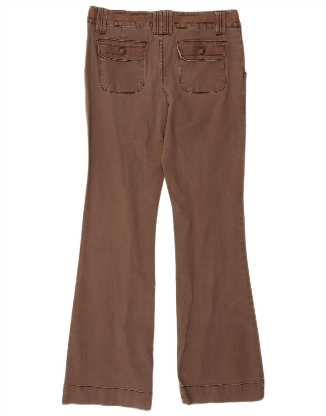 MOSSIMO Ženske bootcut ležerne hlače US 11 Large W32 L31 Smeđi pamuk