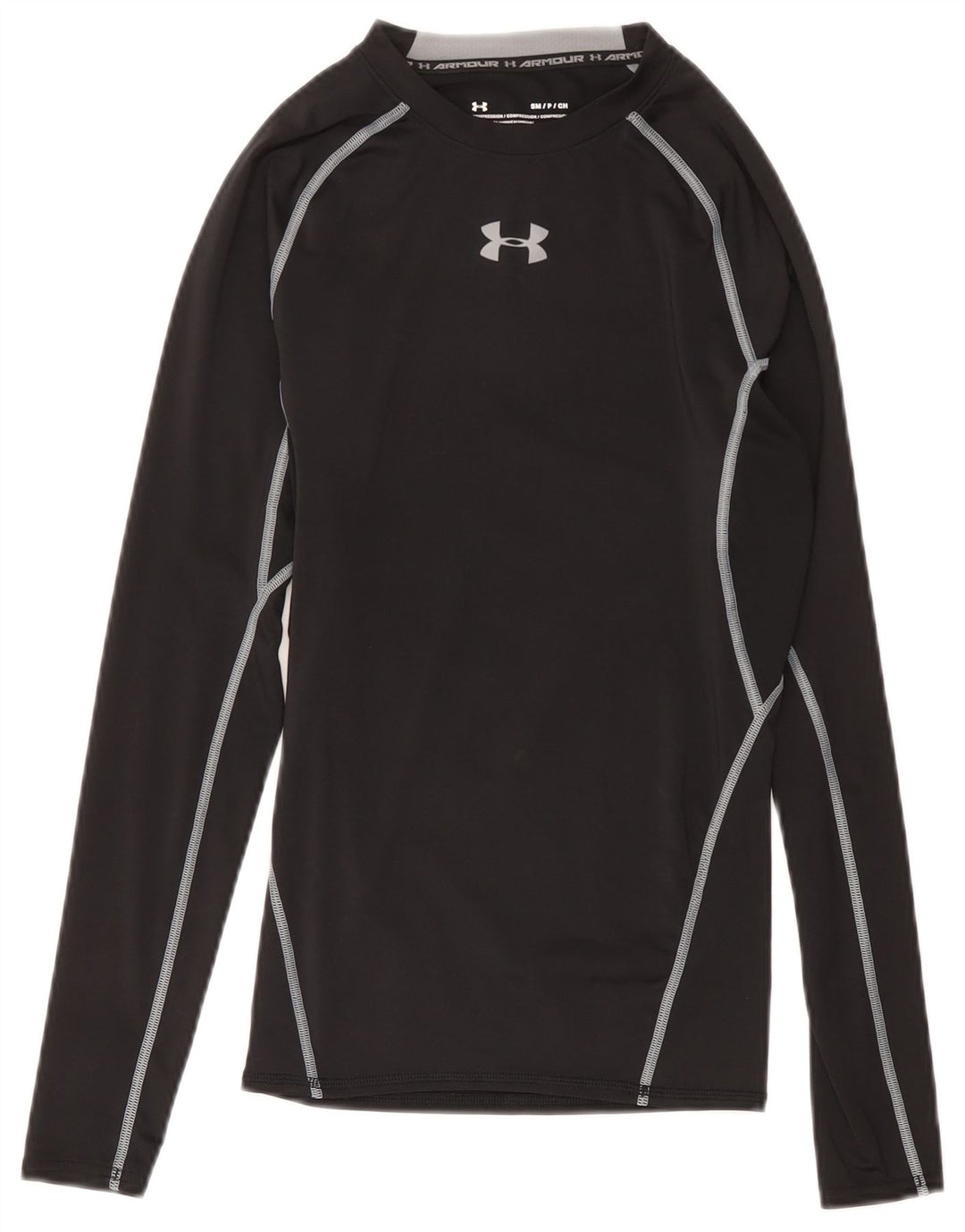 Under Armour muška toplinska oprema s grafičkom majicom dugih rukava, mali crni poliester