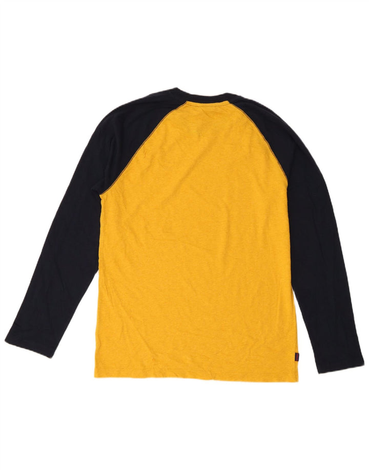 Superdry muška majica dugih rukava, pamuk srednje žute boje