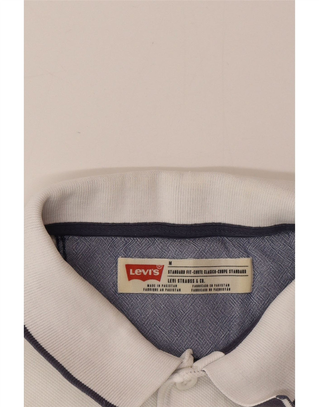 Levi's muška standardna polo majica srednje bijele boje