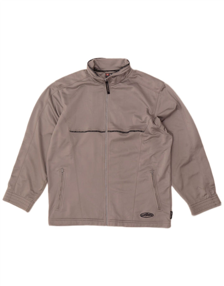 Lotto ženska gornja jakna trenirke UK 12 srednje sivi poliester