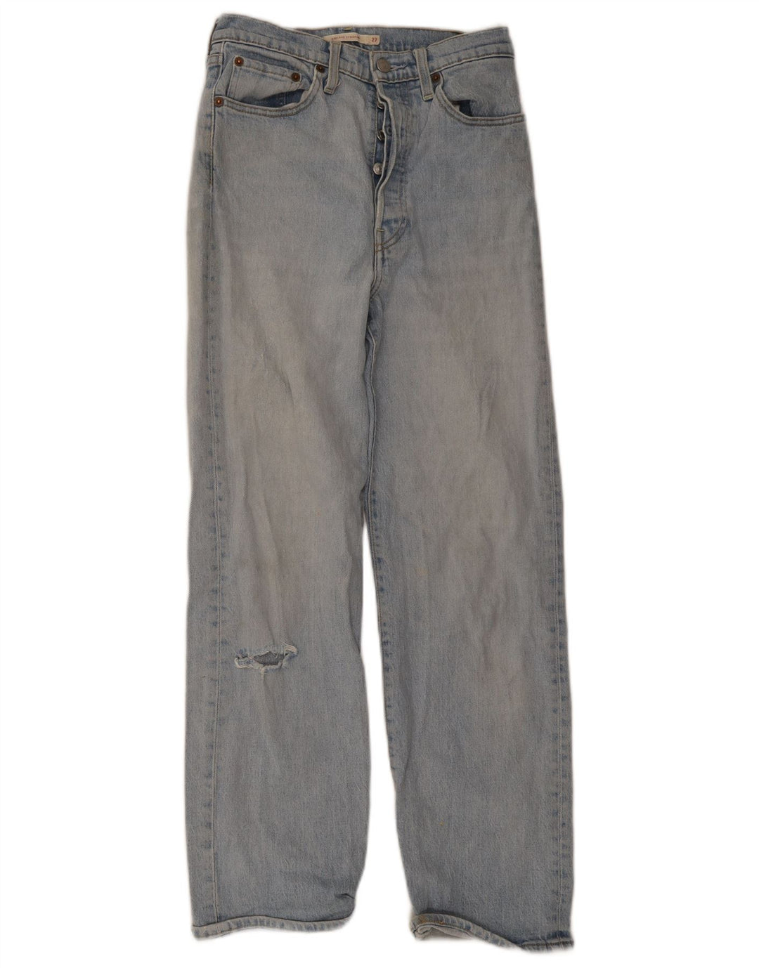 Levi's ženske ravne traperice s grudom W27 L29, plavi pamuk