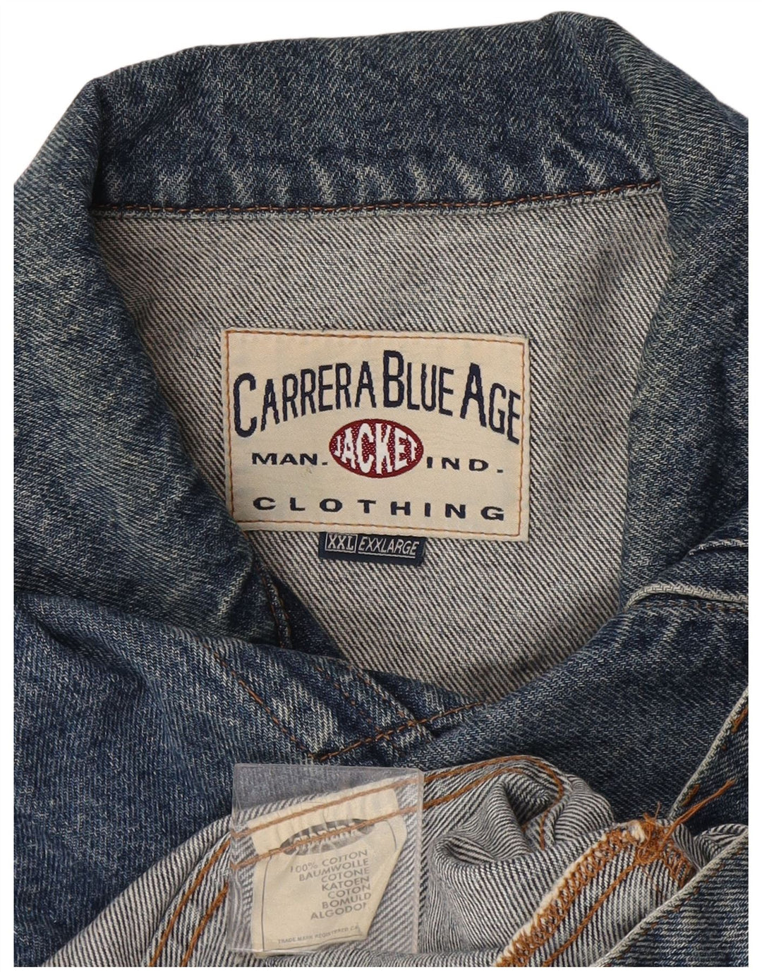 CARRERA muška traper majica UK 44 2XL plavi pamuk