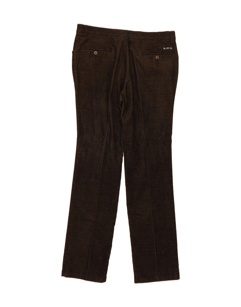 MISE AU GREEN Mens Slim Corduroy Trousers W36 L34 Khaki Cotton Vintage Mise Au Green and Second-Hand Mise Au Green from Messina Hembry 