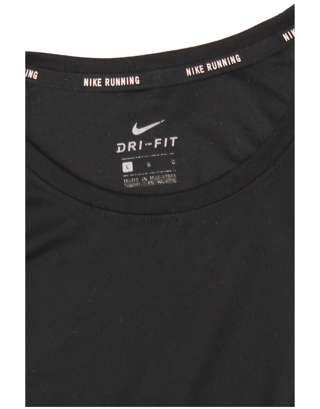 Nike Ženska Dri Fit Top majica dugih rukava UK 14 Veliki crni poliester