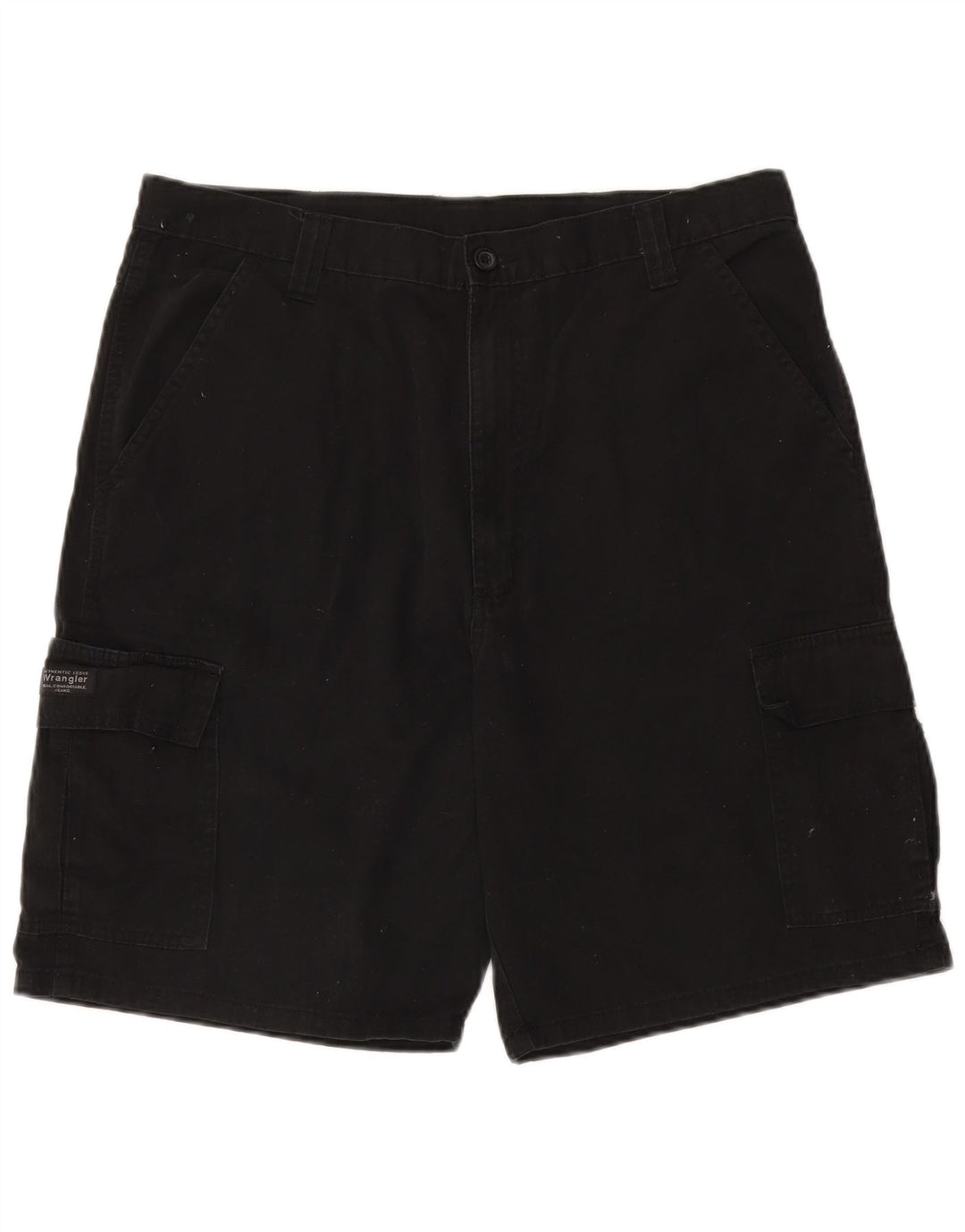 WRANGLER Mens Cargo Shorts W36 Large  Black Cotton