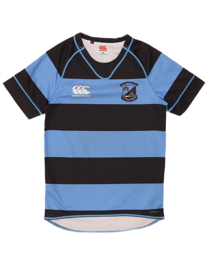 CANTERBURY Muška majica XS s plavim prugama od poliestera