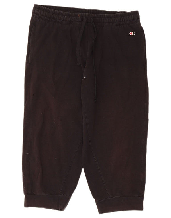 Champion Ženske Capri Trenirke Hlače Joggers UK 14 Velike crne