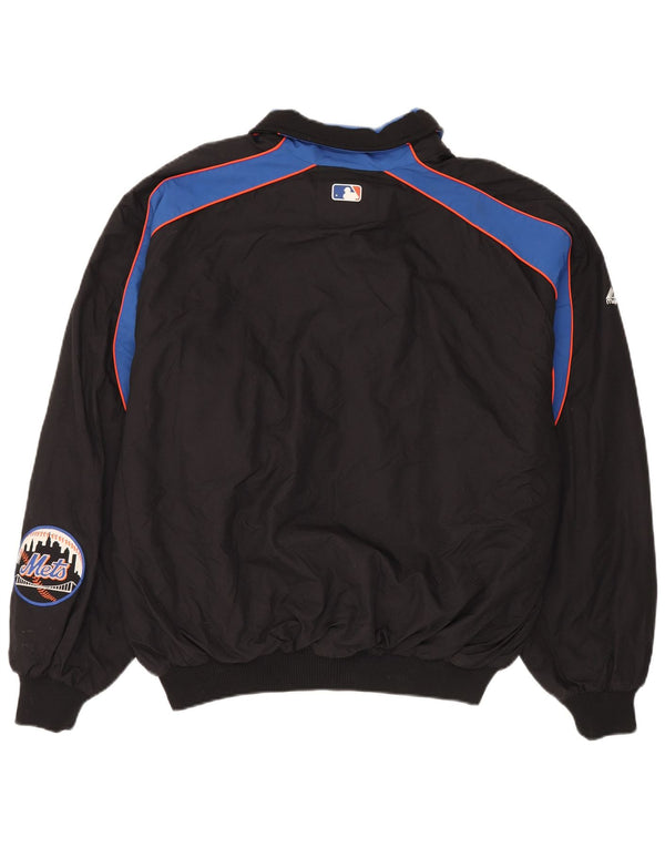 Majestic Mens Mets Graphic Gornja jakna trenirke XL crni najlon u boji