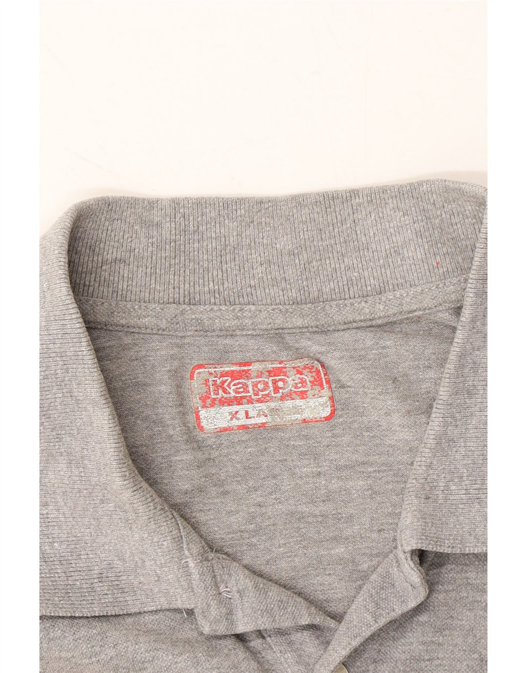 KAPPA Mens Extra Slim Fit Polo Shirt XL Grey Vintage Kappa and Second-Hand Kappa from Messina Hembry 
