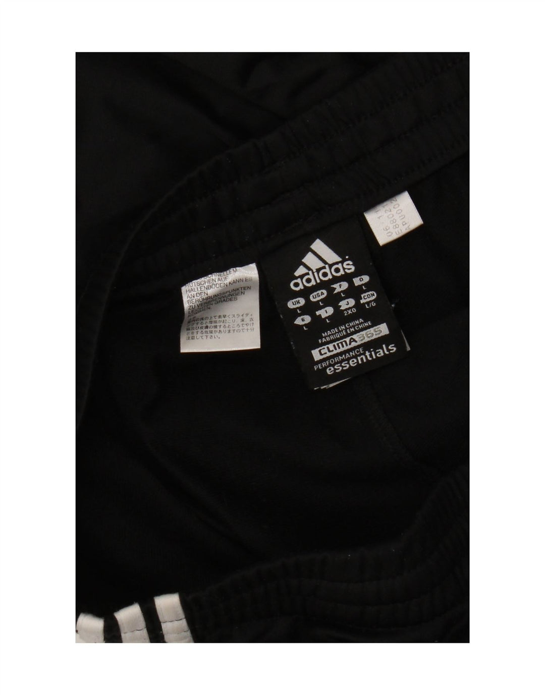 Adidas muške hlače za trenirku Clima 365 velike crne poliesterske