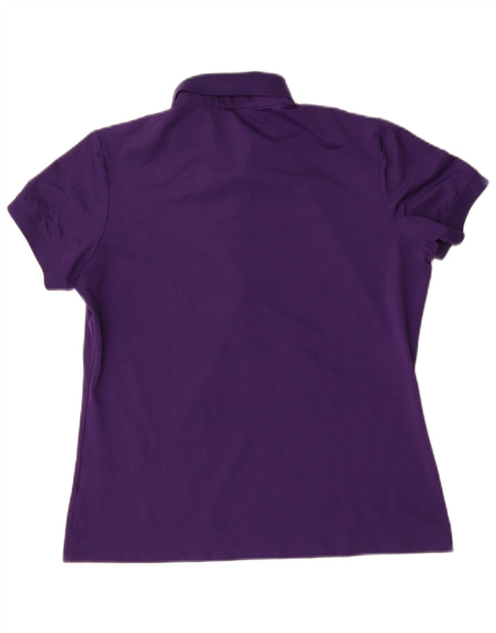 Nike ženska polo majica Dri Fit UK 12/14 Srednje ljubičasti poliester